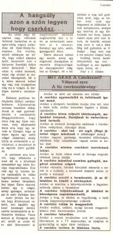 1990. március 11. - a cserkészszövetség megalakulásáról ír a Cserkész újság