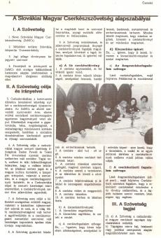1990. április 6. - az SZMCS első alapszabálya I. (részlet a Cserkész újságból)