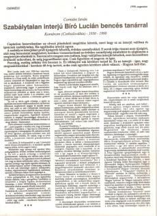1990. május 15. - Elhunyt Bíró Lúcián